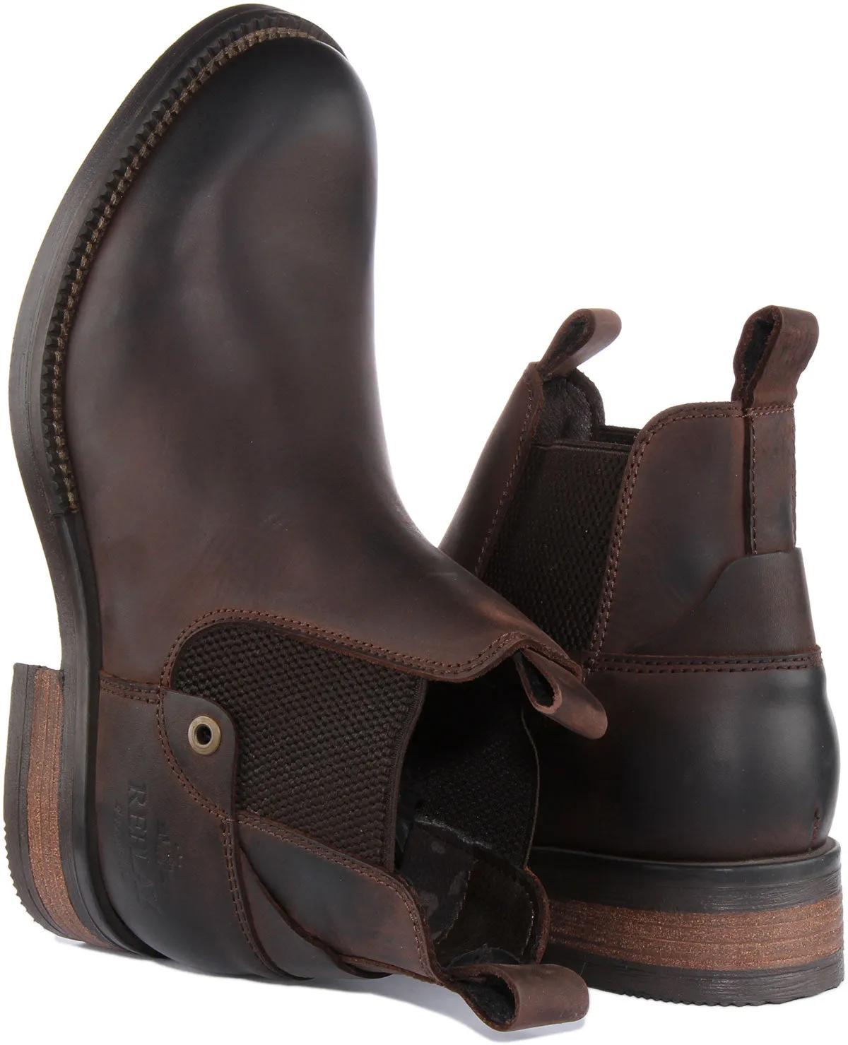 Replay Ryder Chelsea In Dark Brown For Men
