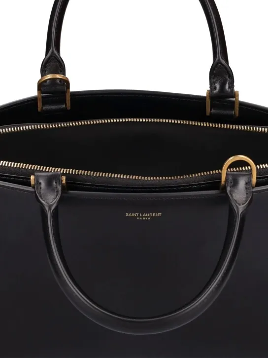 Saint Laurent   Sac De Jour leather bowling bag 