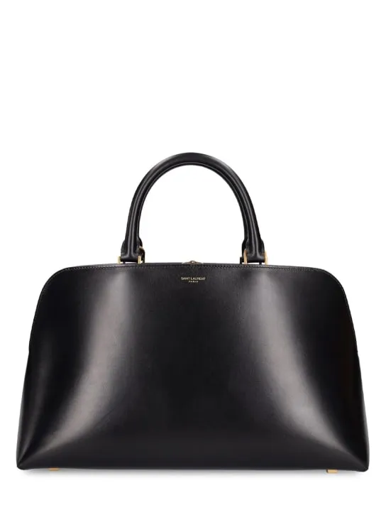 Saint Laurent   Sac De Jour leather bowling bag 