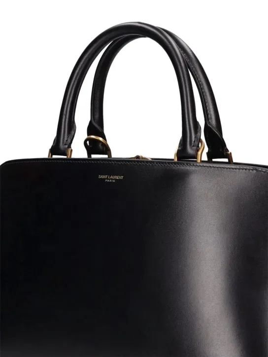 Saint Laurent   Sac De Jour leather bowling bag 