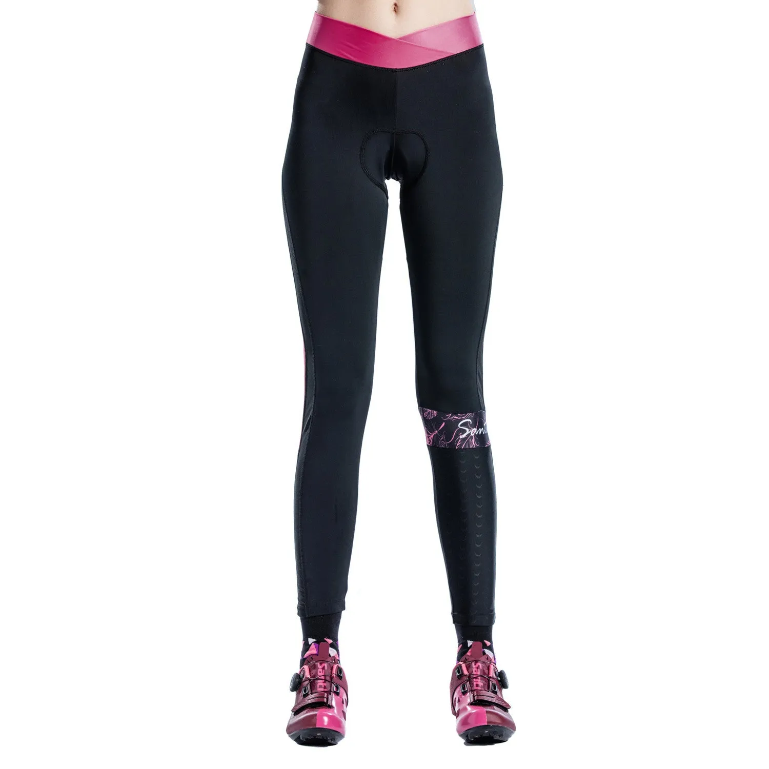 Santic Belize Orange Women Padded Cycling Pants