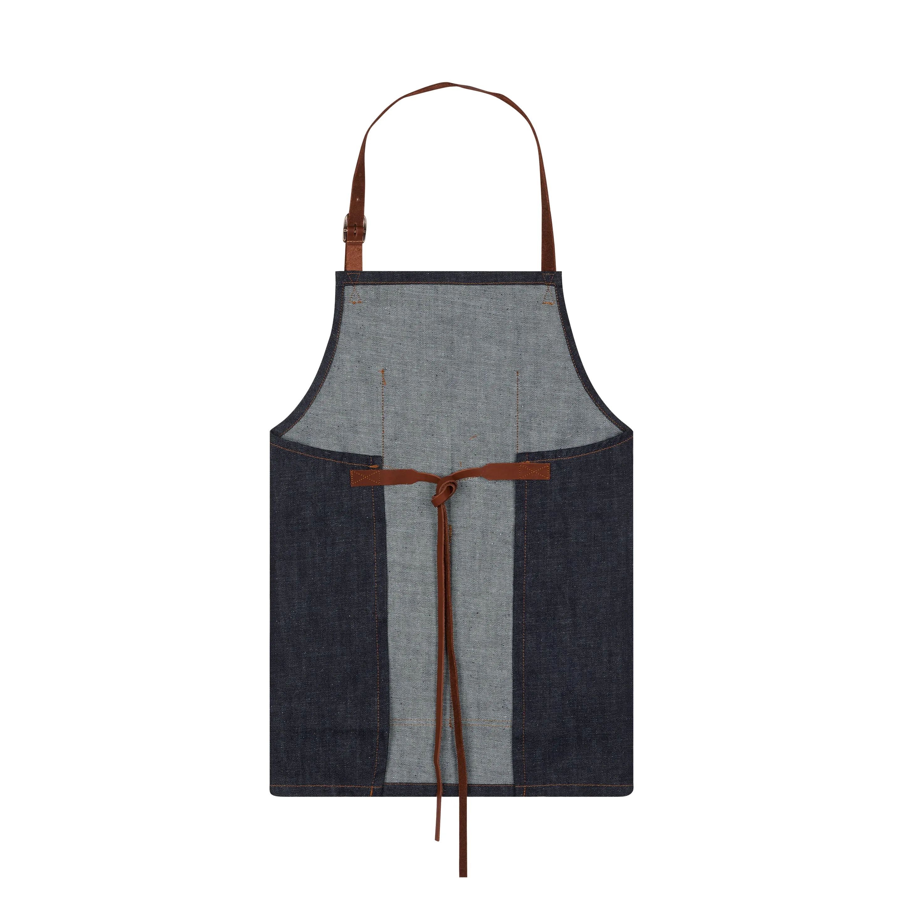 Tablier court en jean Brut