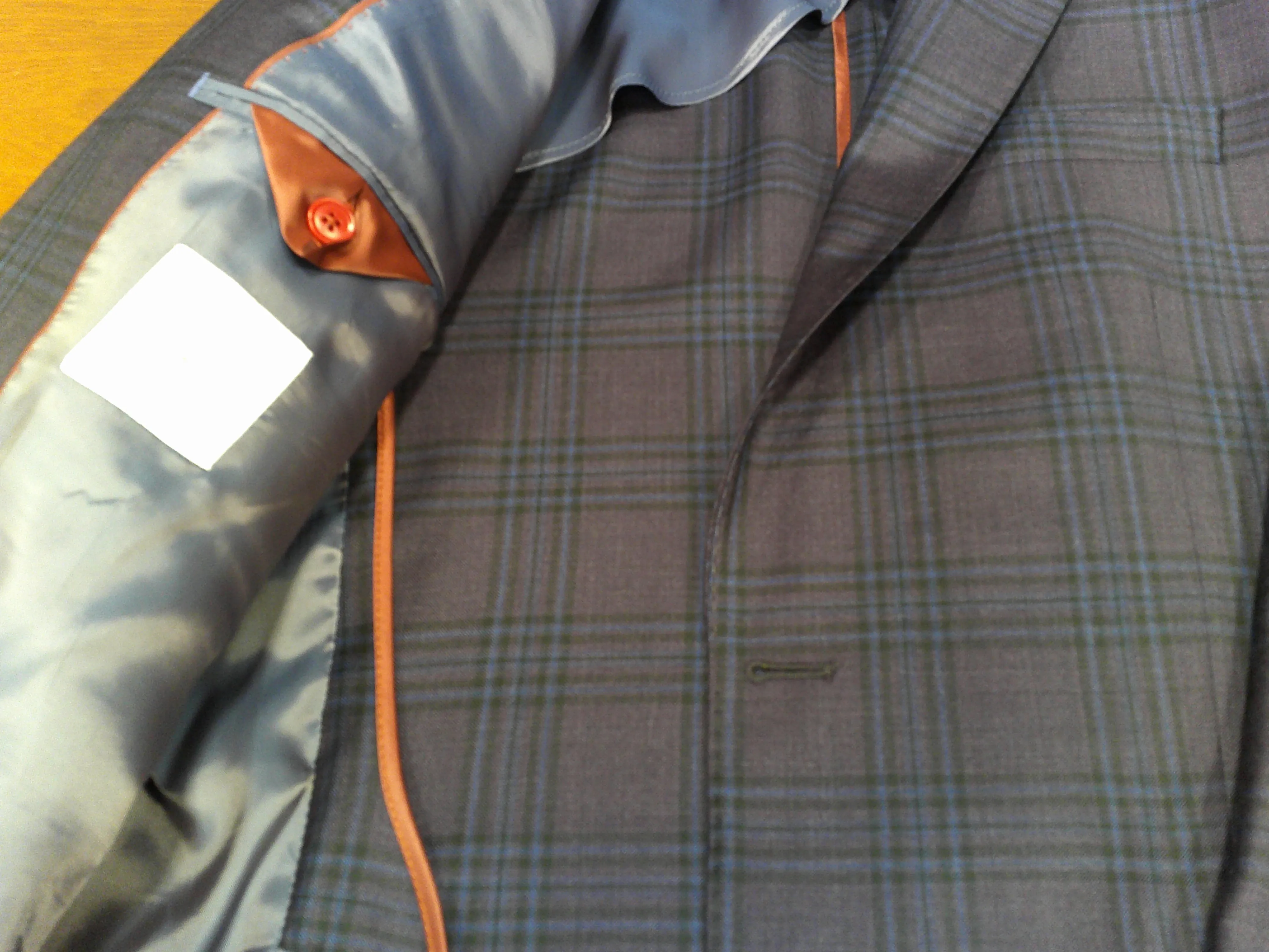 Tony The Tailor Chianti/Sky Plaid Jacket