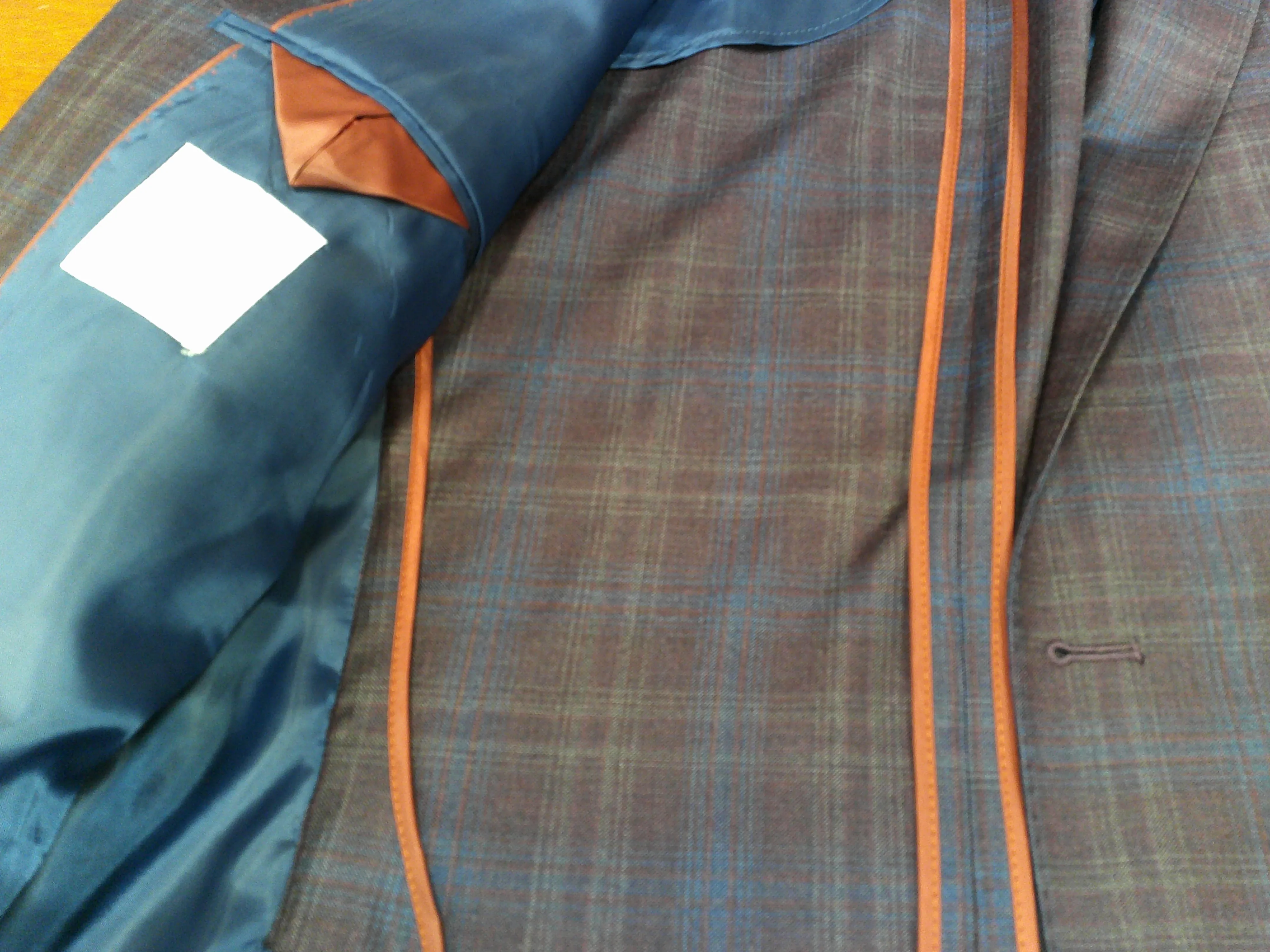 Tony The Tailor Merlot/Blue Plaid Jacket