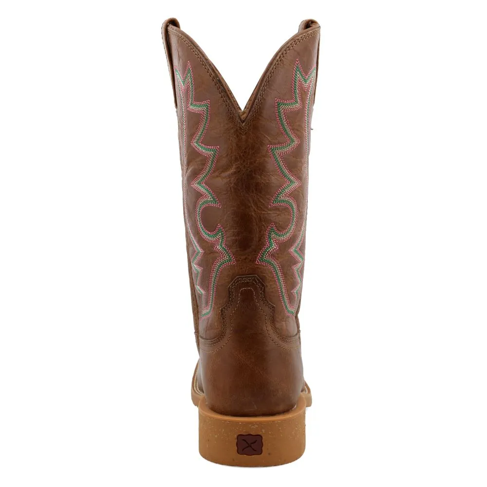 'Twisted X' Women's 11" Tech X Western Square Toe - Roasted Pecan