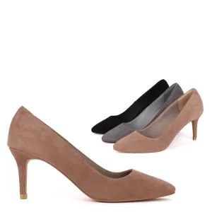 *UK size 2.5 - SOLA - cocoa, 7cm heels