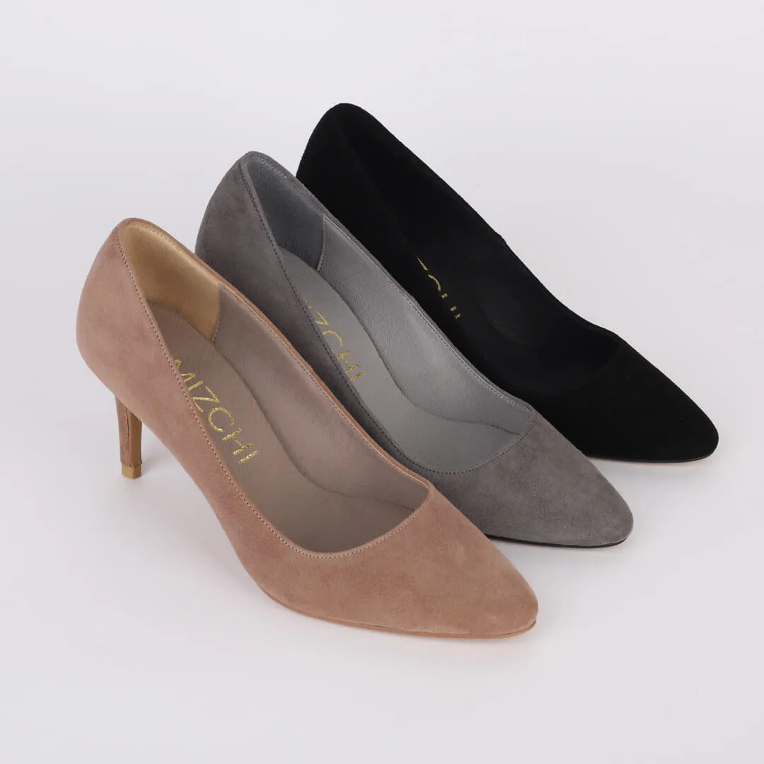*UK size 2.5 - SOLA - cocoa, 7cm heels