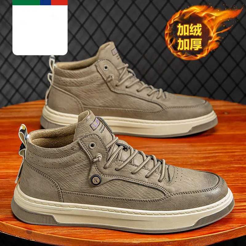 xiangtuibao Leather Shoes Men's  Spring Tide Shoes Men's Shoes All-match Trend Men's Casual Shoes Sports Shoes Running Shoes