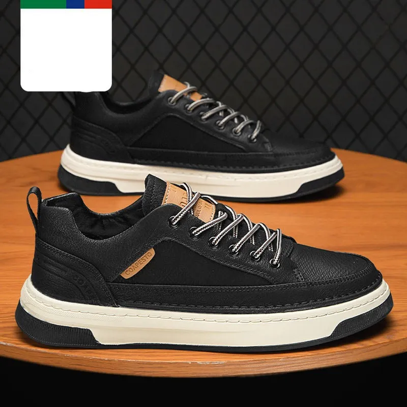 xiangtuibao Leather Shoes Men's  Spring Tide Shoes Men's Shoes All-match Trend Men's Casual Shoes Sports Shoes Running Shoes