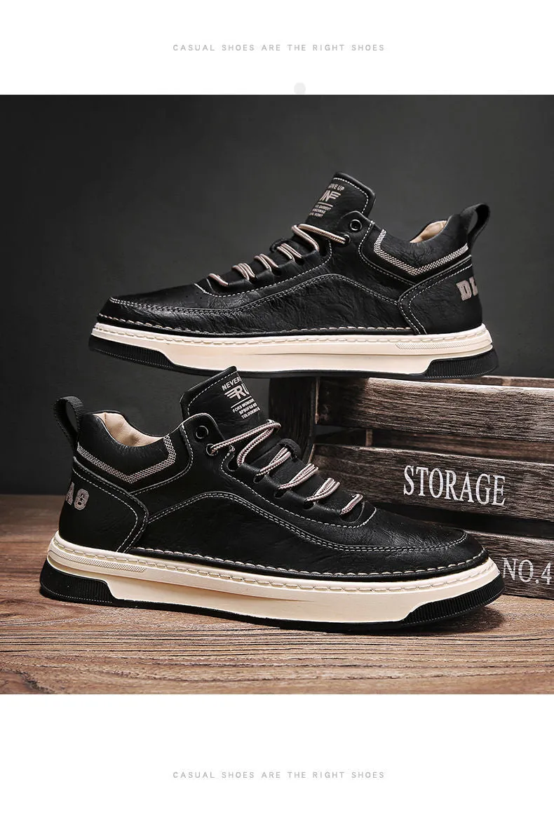 xiangtuibao Leather Shoes Men's  Spring Tide Shoes Men's Shoes All-match Trend Men's Casual Shoes Sports Shoes Running Shoes
