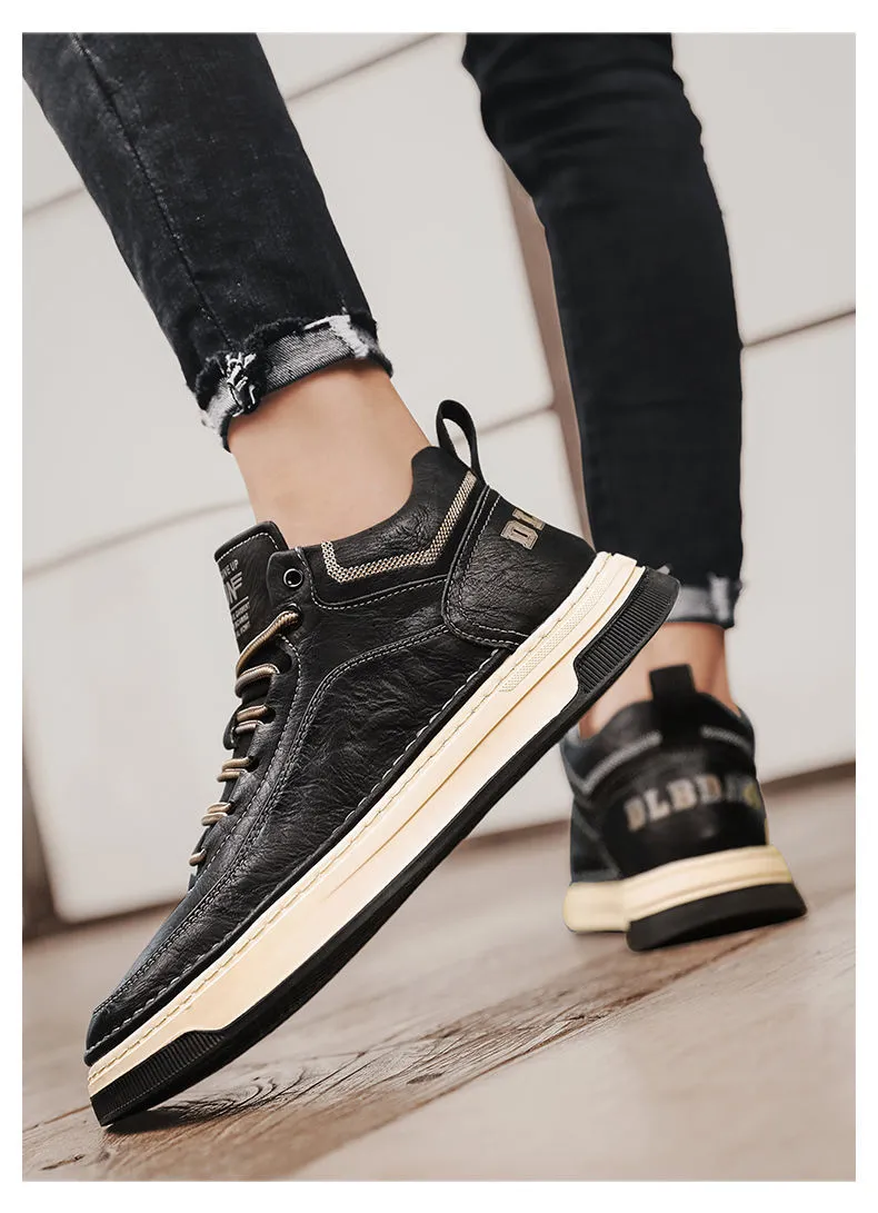 xiangtuibao Leather Shoes Men's  Spring Tide Shoes Men's Shoes All-match Trend Men's Casual Shoes Sports Shoes Running Shoes