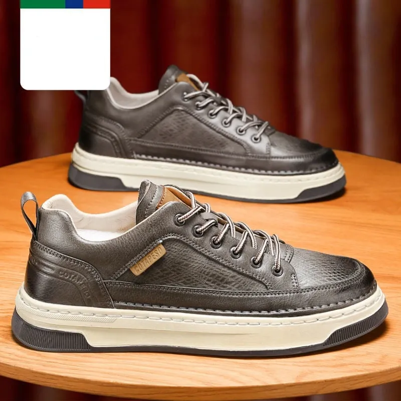 xiangtuibao Leather Shoes Men's  Spring Tide Shoes Men's Shoes All-match Trend Men's Casual Shoes Sports Shoes Running Shoes