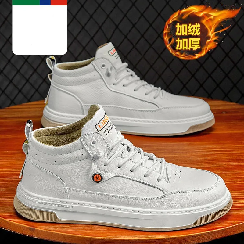 xiangtuibao Leather Shoes Men's  Spring Tide Shoes Men's Shoes All-match Trend Men's Casual Shoes Sports Shoes Running Shoes