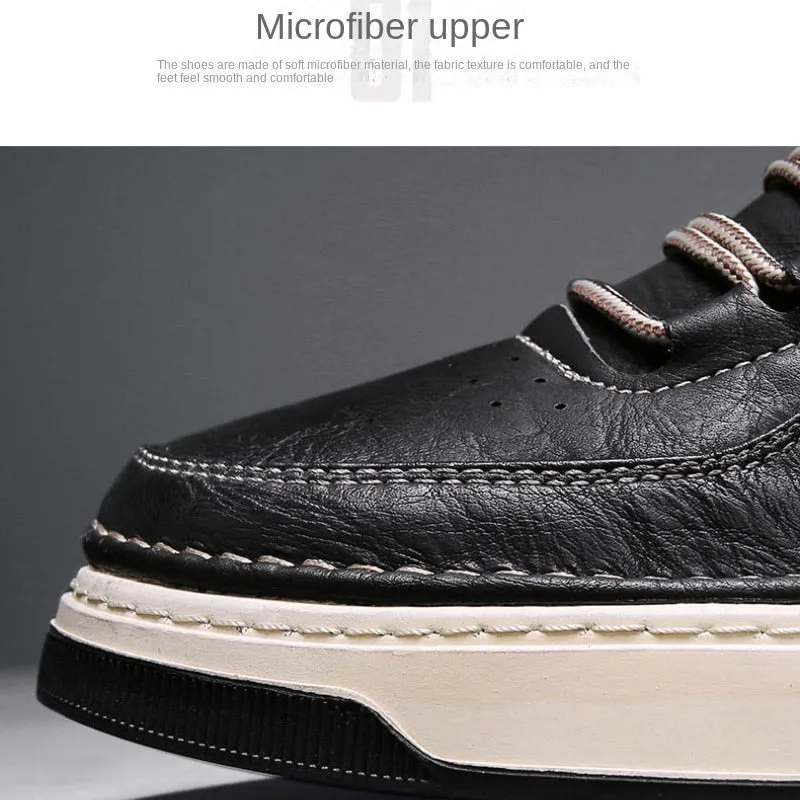 xiangtuibao Leather Shoes Men's  Spring Tide Shoes Men's Shoes All-match Trend Men's Casual Shoes Sports Shoes Running Shoes