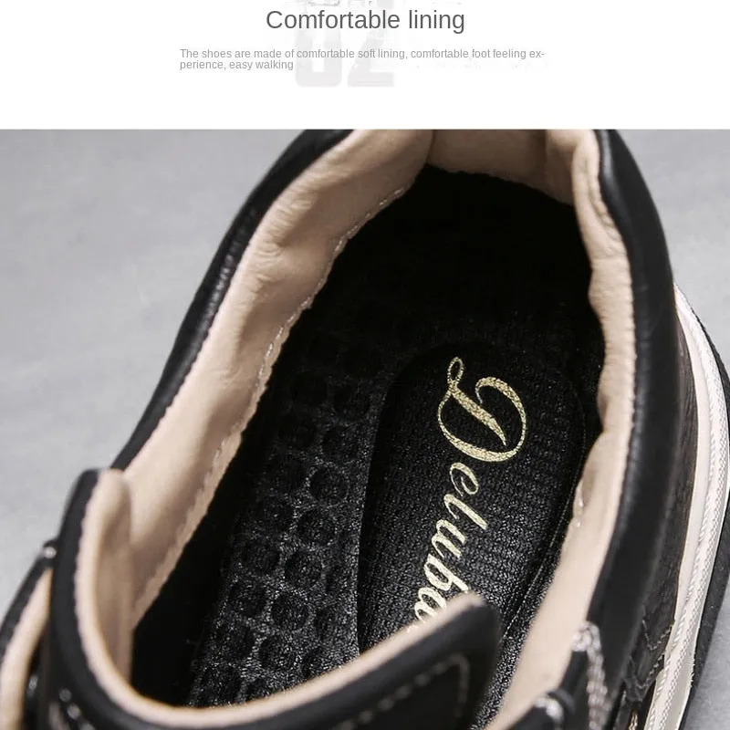 xiangtuibao Leather Shoes Men's  Spring Tide Shoes Men's Shoes All-match Trend Men's Casual Shoes Sports Shoes Running Shoes