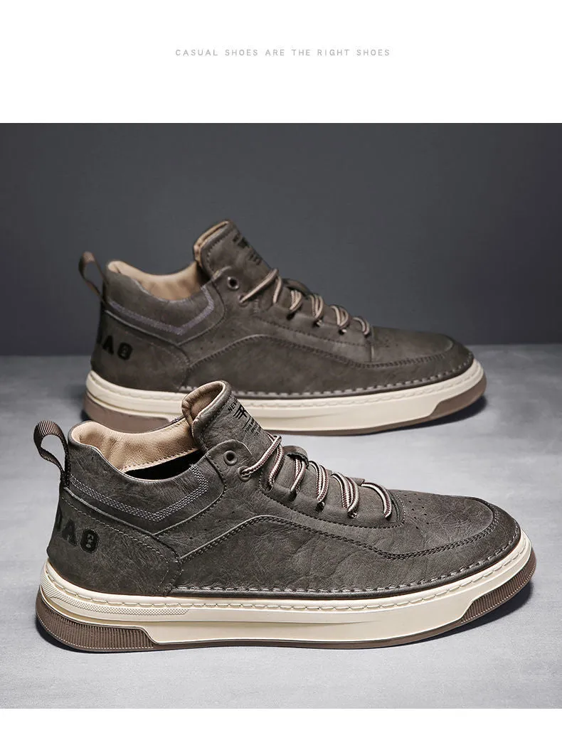 xiangtuibao Leather Shoes Men's  Spring Tide Shoes Men's Shoes All-match Trend Men's Casual Shoes Sports Shoes Running Shoes