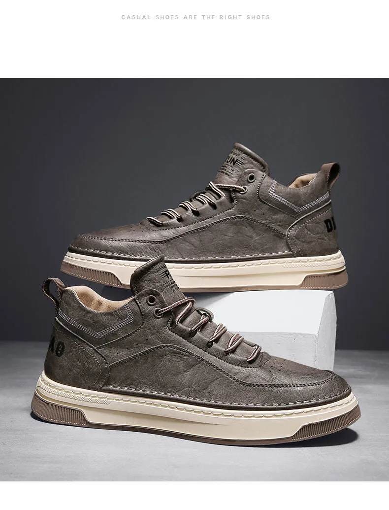 xiangtuibao Leather Shoes Men's  Spring Tide Shoes Men's Shoes All-match Trend Men's Casual Shoes Sports Shoes Running Shoes