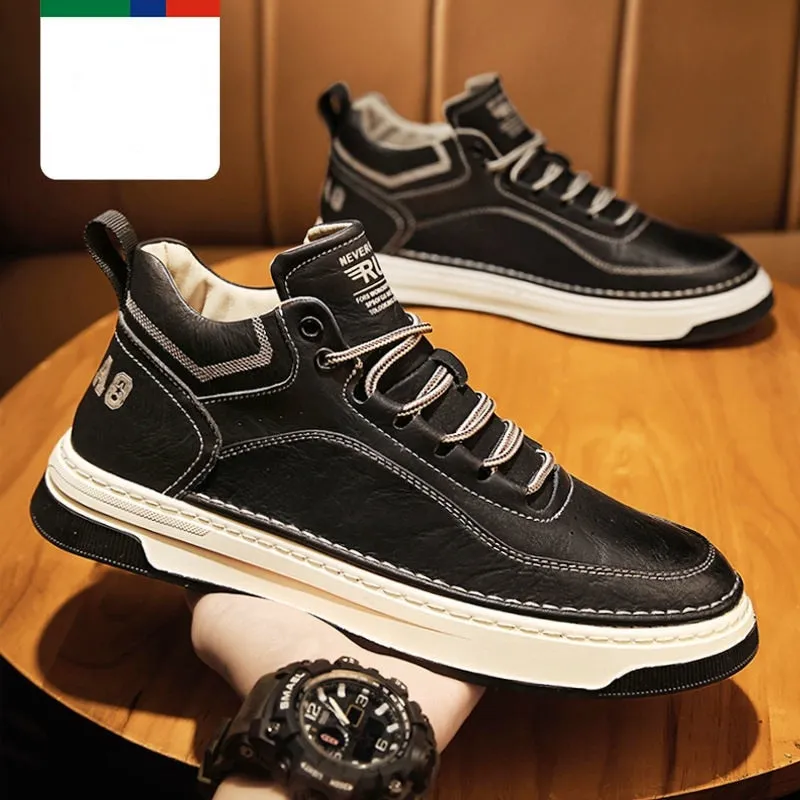 xiangtuibao Leather Shoes Men's  Spring Tide Shoes Men's Shoes All-match Trend Men's Casual Shoes Sports Shoes Running Shoes