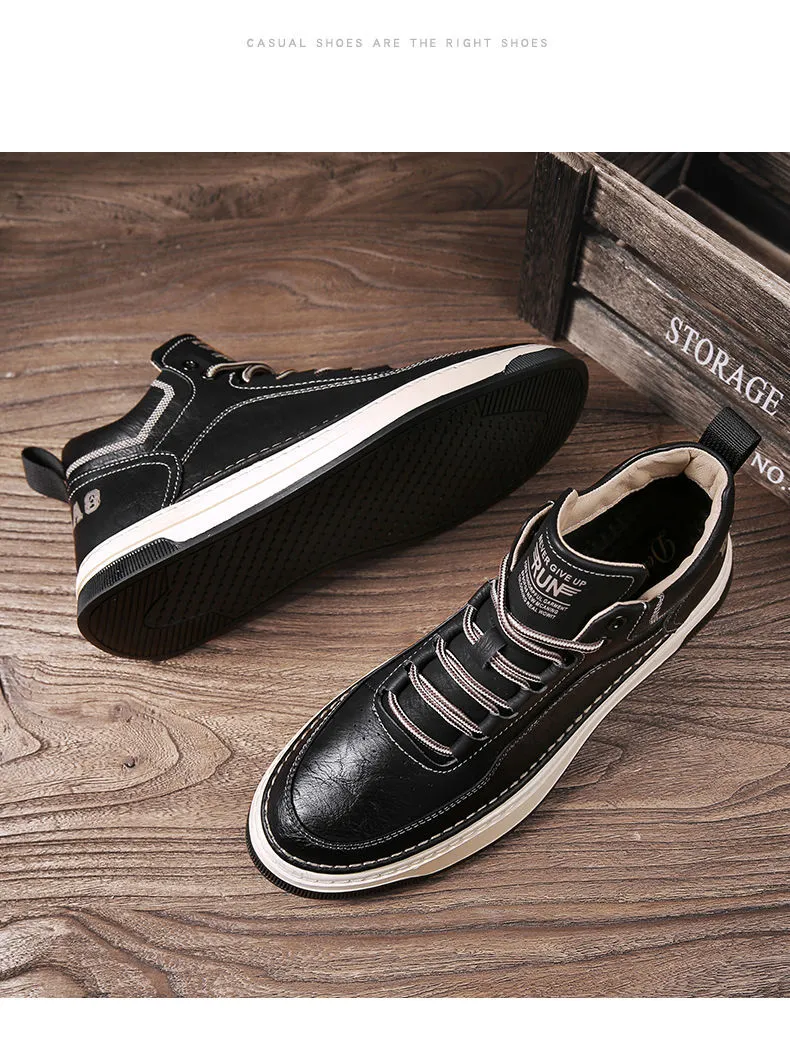 xiangtuibao Leather Shoes Men's  Spring Tide Shoes Men's Shoes All-match Trend Men's Casual Shoes Sports Shoes Running Shoes
